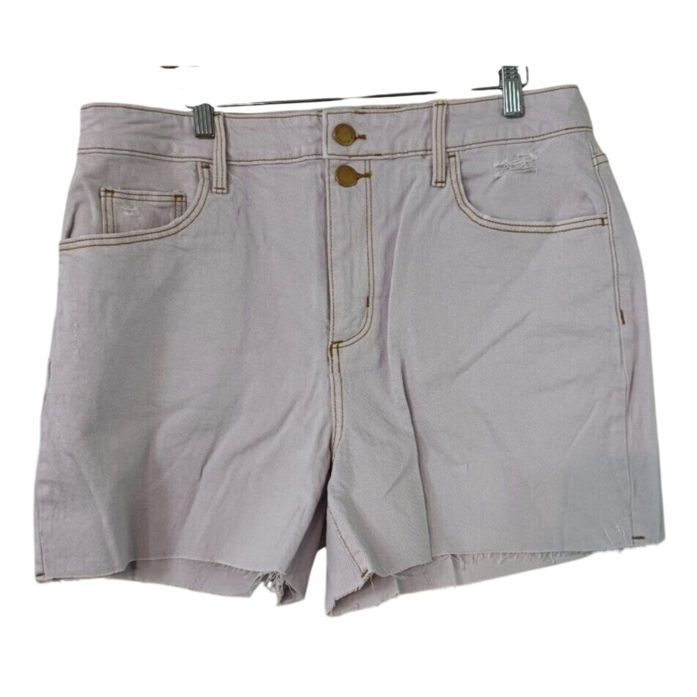 Universal Thread Vintage Midi Shorts 14W Lavender High Rise Double Button 4" Ins